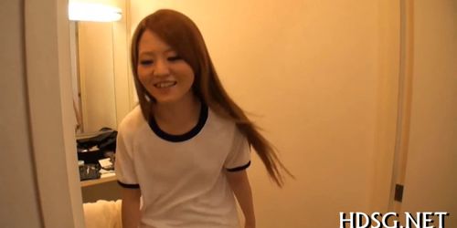 Rough sex for hot Asian schoolgirl