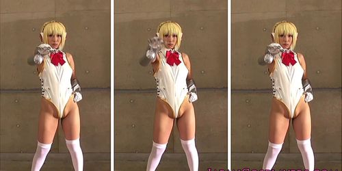 Cosplay android Aigis getting pussy fingered