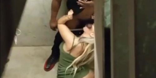 Caught white girl with bbc