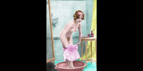 Colored Edwardian Postcards 2  - Sexy Miss Fernande