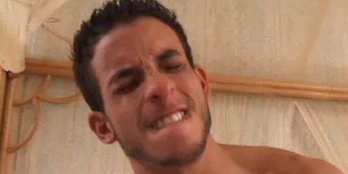 Strong gays fuck at a party