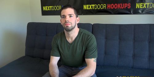 Buff hunk gets bareback fucked for the first time anal