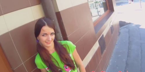 Real euro babe on spycam video drilled after getting pi