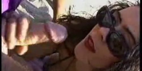 outdoor little bj on a beach