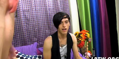 Cute twink gets a blowjob