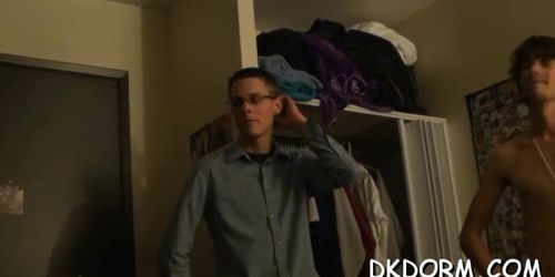 Strong hunks do a crazy job