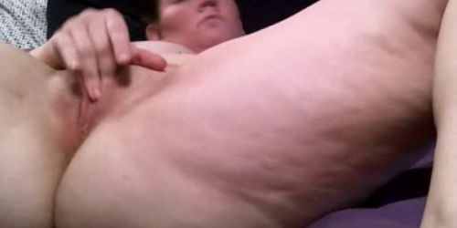 Husband finger fucks his BBW wife