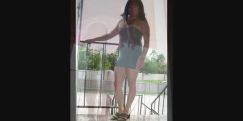 Crossdressing at the front door