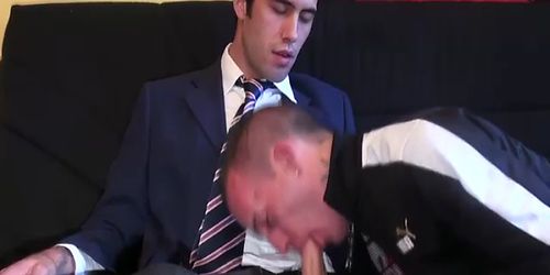 Euro amateur gay sucks on cock