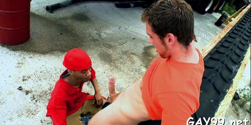 Black  white gay fucking
