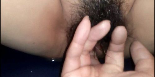 Asian with hairy vagina squirts