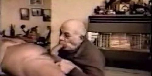 Older grandpa sucking mature gay daddies big dick.