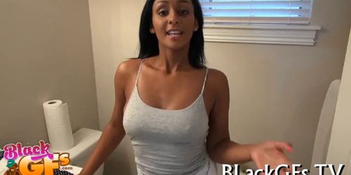 Busty black girl likes to fuck