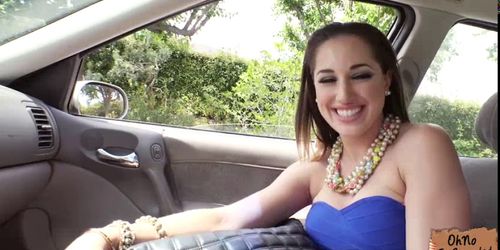 Ashley Daily fucked inside the car