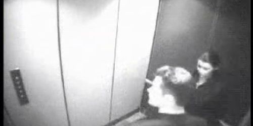 Hidden Cam - Blowjob in Elevator