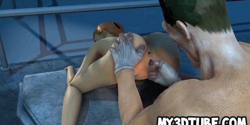 Busty 3D babe getting fucked hard by The Joker