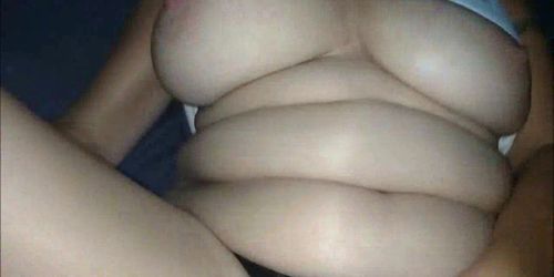 Chunky chick having some fun