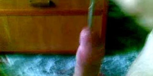 Amateur dick insertion and cum