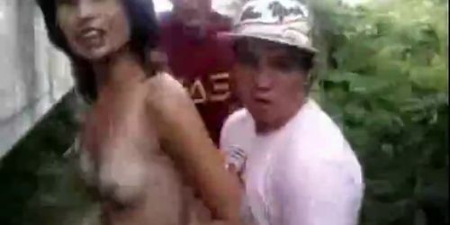 mexican chick fucks frat boys in public