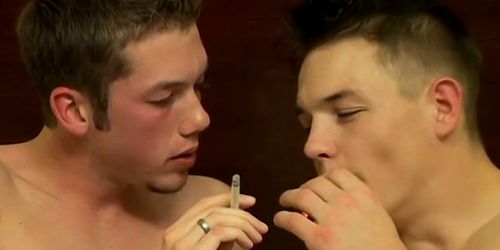 Mutual male masturbation on the beach gay A smoke fucka