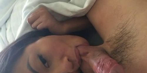 Asian GF blowjob