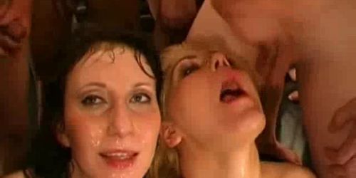 Cum Covered German Lesbian Sluts