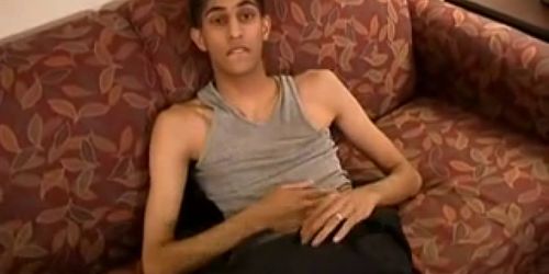 Thin Twink Reveals Huge Cock