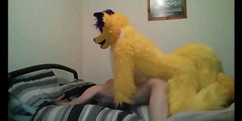 Skinny Twink Fucked By Mascot