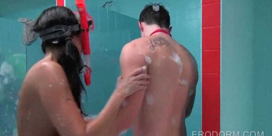 College Shower Orgy - College teens having an orgy in the shower EMPFlix Porn Videos