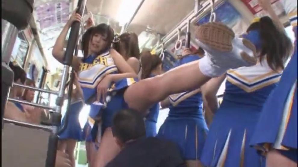 Cheerleaders bus sex